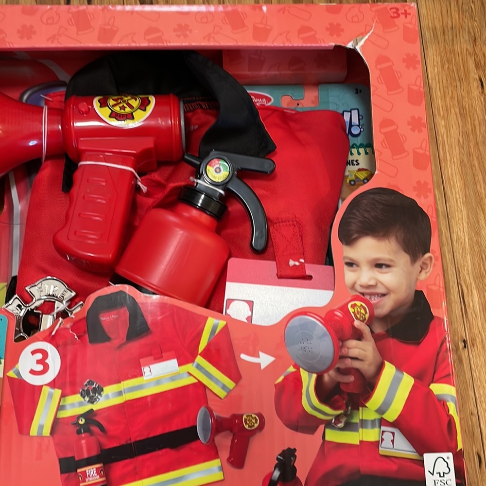 Melissa & Doug Fire Fighter Costume & Deluxe Collection - Picture 4 of 9